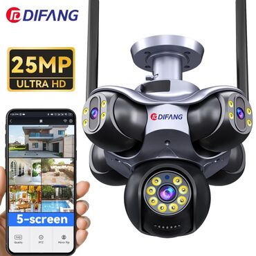 telefon mikrofonu: Ağıllı Wi‑Fi Xarici Təhlükəsizlik Kameraları – PTZ, Ultra HD təsvir və