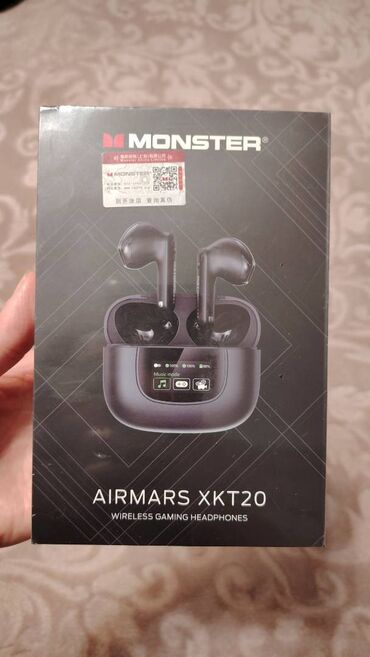 mikro: Simsiz (Bluetooth) Yeni Qulaqcıqlar Monster, rəng - Qara