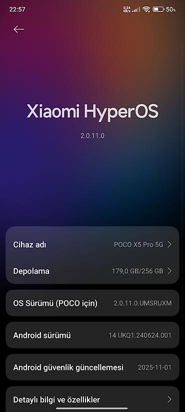 Poco: Poco X5 Pro 5G, 256 GB, rəng - Qara, Sensor — 10