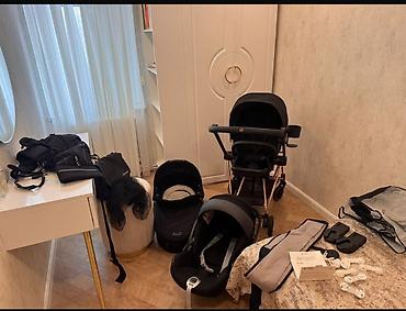 Cybex uşaq kalyaskası – 3 lülkadan ibarət set. Tam dəst: - Şassi və