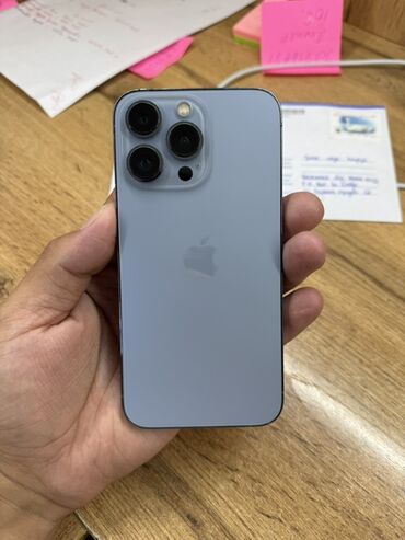 телефон бишкек самсунг: IPhone 13 Pro, Колдонулган, 128 ГБ, Sierra Blue, Каптама, 75 %