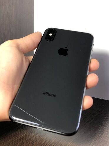 холодильник норд: IPhone Xs, Колдонулган, 256 ГБ, Black Titanium, Заряддоочу түзүлүш, Коргоочу айнек, Каптама, 80 %