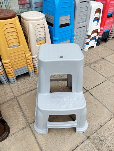 Tamet: Plastik iki pilləli pilləkən-taburet - Material: dayanıqlı qalın — 4