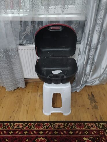 запчасти honda odyssey: Moped/Motosiklet üçün arxa baqaj çantası (top case) - Rəng: qara (üst