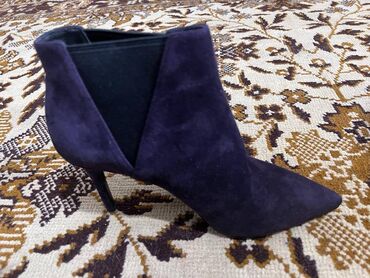 зимняя обувь женская: Ботинки и ботильоны 37, цвет - Фиолетовый