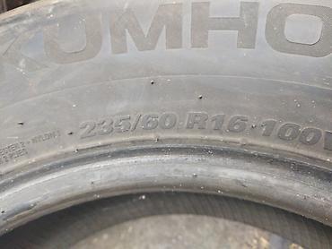 шины 235 60 r16: Шины 235 / 60 / R 16, Лето, Б/у, 1 шт, Легковые, Корея, Kumho — 1