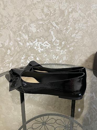 Туфли: Лакированные стильные туфли балетки Zara, размер 37 на узкую ножку — 2