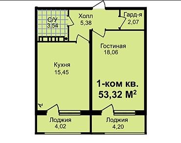 Продажа квартир: 2 комнаты, 54 м², Элитка, 7 этаж, Евроремонт — 17