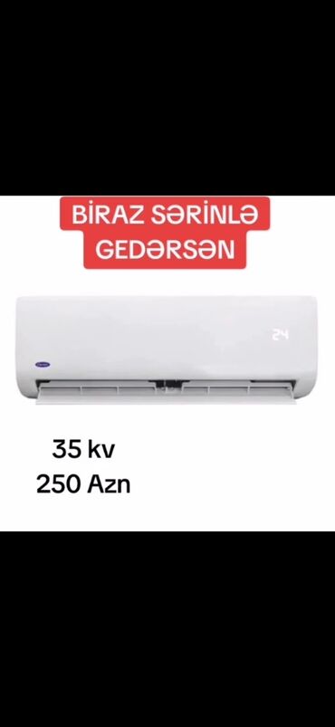 kondisioner ikinci el: Kondisioner İşlənmiş, 30-35 kv. m, Split sistem, Kredit yoxdur, Ödənişli quraşdırma