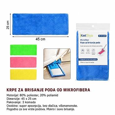 KMT Glava mopa od koralnog flisa 3213695 Praktična glava mopa za