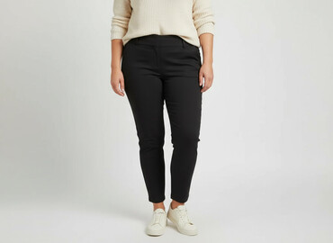 spodnie sizeer: Material trousers for women, size XL