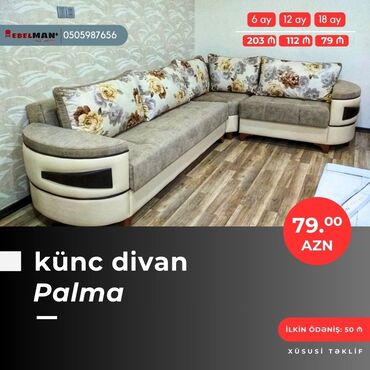 Divanlar: Künc divan, Yeni, Açılan, Bazalı, Parça, Şəhərdaxili pulsuz çatdırılma — 26