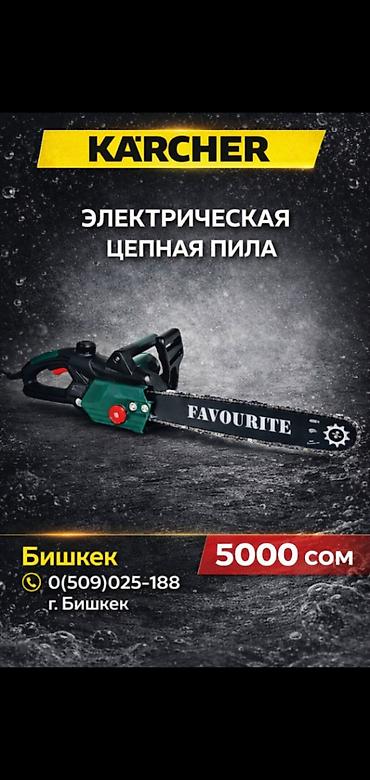 электро пилы: Электрическая цепная пила Karcher Favourite - Тип: электрическая — 1