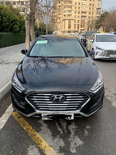 Hyundai: Hyundai Sonata sedan - Korpus rəngi: qara, xrom detallı iri ön — 10
