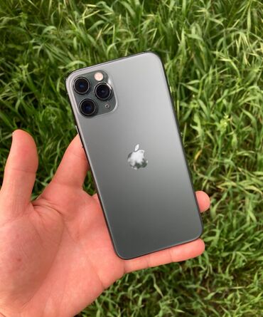 Apple iPhone: IPhone 11 Pro, Б/у, 64 ГБ, Alpine Green, Защитное стекло, Чехол, 80 %