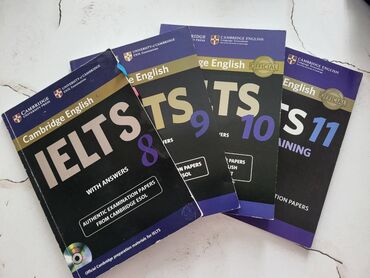 uşaq yazı kitabları: IELTS 3,4,8,9,10,11with answers.Kitabın 8 ci hissəsindən 2 ədəddir.Hər