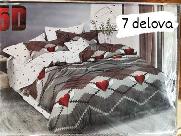 Posteljina: Posteljine matirani satenski pamuk Set sadrzi 7 delova: Cena: 3200 din — 14