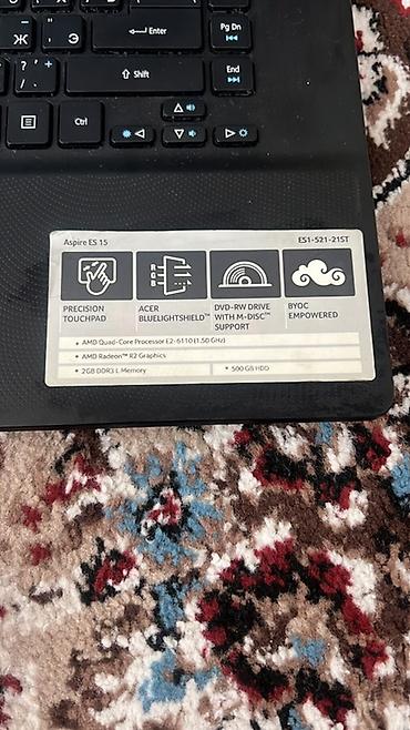 Ноутбуки Acer: Acer Aspire ES 15 (модель ES1-521-21ST) - Экран 15.6" - Операционная — 2