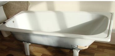 реставрация чугунной ванны мозаикой: Ванна Прямоугольная, Сталь, Б/у