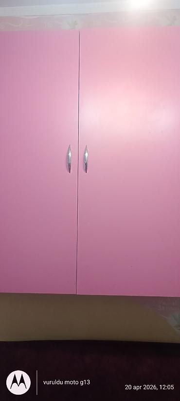 Digər dolablar: İkiqapılı divar şkafı – çəhrayı - Material: laminat/MDF tipli lövhə - — 1