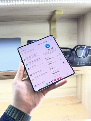 купить айфон 14 про макс китайский: Samsung Galaxy Z Fold 4, Колдонулган, 256 ГБ, түсү - Көгүлтүр, 1 SIM