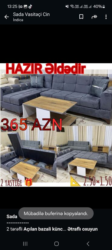 divan 50 azn: Угловой диван, Новый, Раскладной, С подъемным механизмом, Бесплатная доставка на адрес