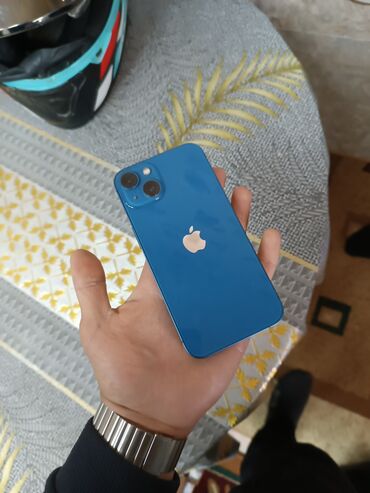 Apple iPhone: IPhone 13, 128 ГБ, Голубой, Отпечаток пальца, Беспроводная зарядка, Face ID