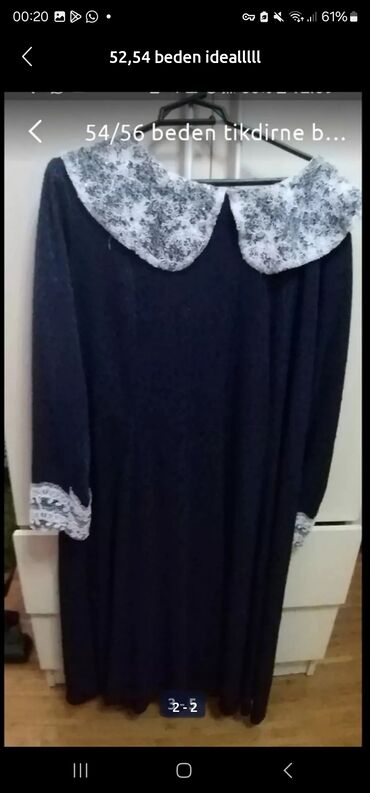 ziyafət paltarları: Вечернее платье, Макси, 5XL (EU 50)