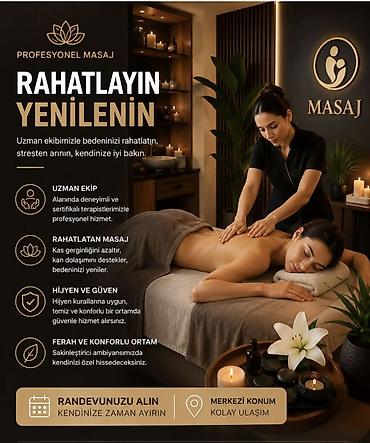 masag: Relaks masaj, Kişilər üçün, Qadınlar üçün, Klinikada — 1