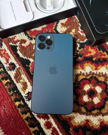 Apple iPhone: IPhone 12 Pro, 128 GB, Pacific Blue, Zəmanət, Kredit, Simsiz şarj