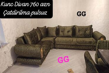Masa və oturacaq dəstləri: Künc divan, Yeni, Açılan, Bazalı, Parça, Şəhərdaxili pulsuz çatdırılma