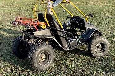 Kvadrosikllar: İki nəfərlik off-road buggi - Güclü boru karkaslı şassi, sarı rəngli — 3