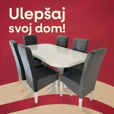 mamut stolica: 🍽 Trpezarijski Sto i Stolice 4 – Kvalitetan Set za Vaš Dom! ✨ Spoj