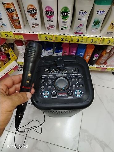 karaoke mikrofon bluetooth: Aiwa HyperBass portativ səs sistemi və mikrofon Xüsusiyyətlər: - — 1