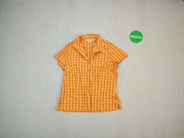 Koszula, L (EU 40), wzór - Kratka, kolor - Pomarańczowy