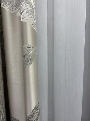 bed sheets: Комплект штор, Сатин, С тюлем в комплекте, Изготовление на заказ, Новый, Для зала — 2