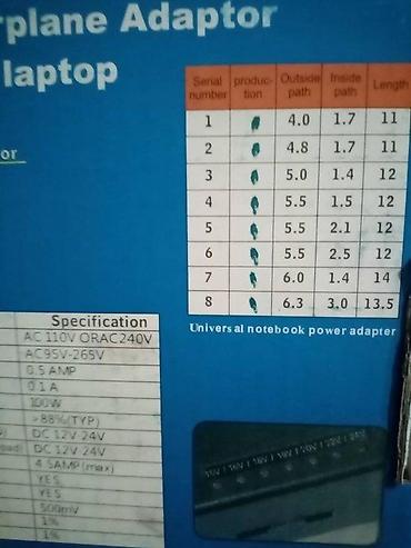 b6 1817: PUNJAC ZA LAPTOP UNIVERZALNI NOV PUNJAC SA 8 NASTAVKA AKCIJA | Cene — 2