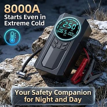 teker aparat: All-in-one Avtomobil Jump Starter və Hava Kompressoru Xüsusiyyətlər — 2