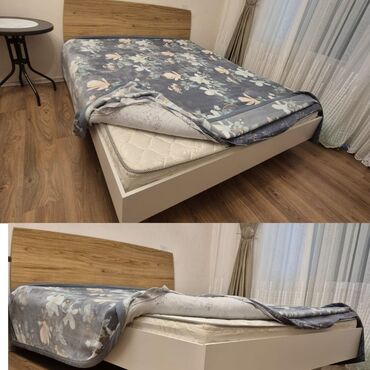 кровать купить баку: Двуспальная кровать, С матрасом