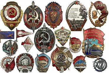 Антиквариат: Покупаю советские значки на винтах (штифтах с гайкой). Что — 2