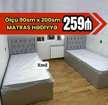 yataq otaqı: Yeni, Təknəfərlik çarpayı, Bazasız, Matras ilə, Siyirməli — 1