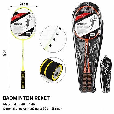 KMT Reket za badminton sa sunđerastom drškom 2001970 Raketni set