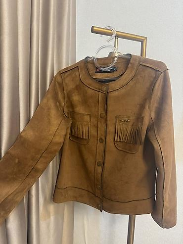 patchi goz alti: Qadınlar üçün süet görünümlü jaket - Rəng: isti qəhvəyi (karamel — 1