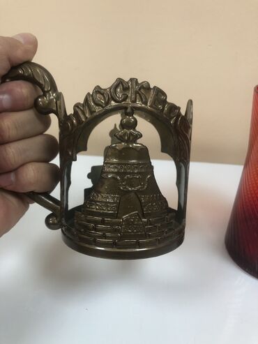 Sikkələr: Antik stekan ve altdigi sovet dovrune aid moskva hec ishlenmeyib ideal — 5