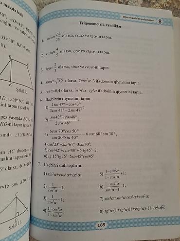 Школьные учебники: Riyaziyyatdan Çalışmalar – 8-ci sinif üçün vəsait Müəllif: M. B — 4