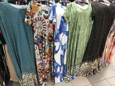 Haljine: 5XL (EU 50), bоја - Šareno, Kratkih rukava — 8