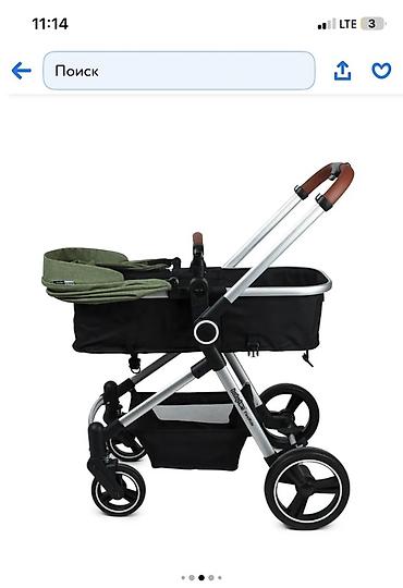 Коляски: Коляска, цвет - Черный, Б/у — 2