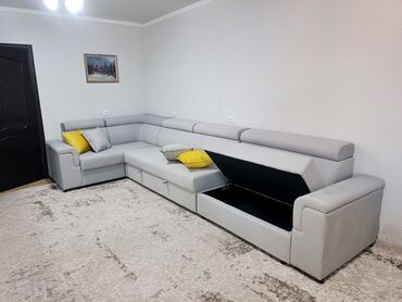 Угловые диваны: Угловой диван, С ящиками, Трехместный — 8