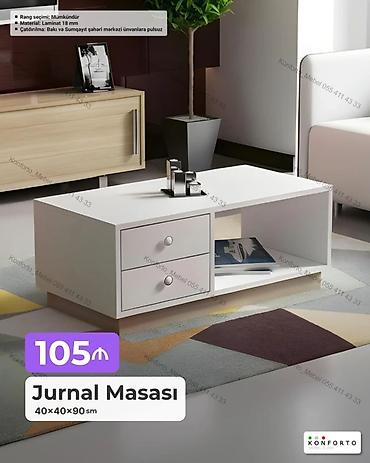 Ev və bağ: Düz masa, Açılmayan, Təkərsiz, Laminat, Zəmanətsiz, Pulsuz quraşdırılma — 1