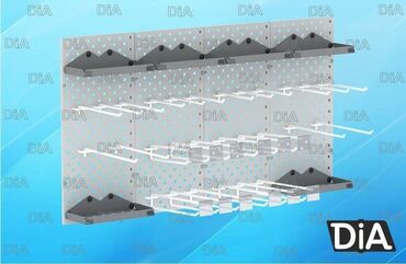настенные вешалки бишкек: Панель перфорированная, настенная, для магазина и склада